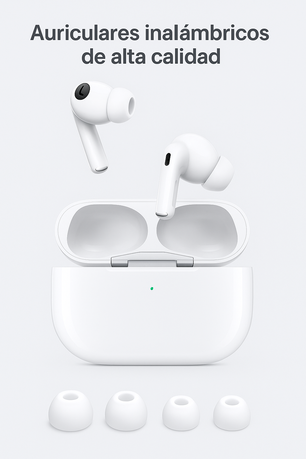Audífonos Inalámbricos Estilo AirPods Pro – Alta Fidelidad & Estuche de Carga
