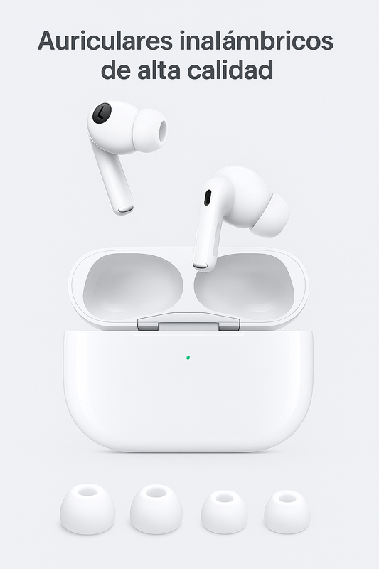 Audífonos Inalámbricos Estilo AirPods Pro – Alta Fidelidad & Estuche de Carga